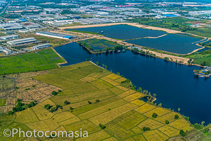 Aerial photography of Port of Laem Chabang, Thailand