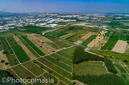 Aerial photography of Port of Laem Chabang, Thailand