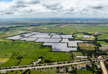 Water reservoir For the paper factory Photo of  Water reservoir For the paper factory In Thailand