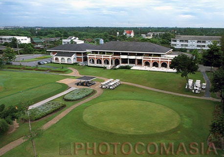 Aerial photo of clubhouse In the golf club