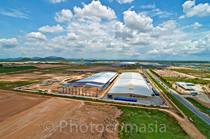 EDC Aerial photo of the warehouse In Thailand EDC Aerial photo of the warehouse In Rayong,Thailand