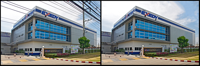 EXEDY Factory office Before and after Factory office Before and after retouching
