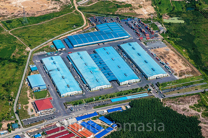Aerial photo, factory in Thailand