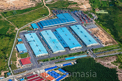 Aerial photography of Port of Laem Chabang, Thailand