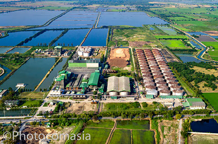Aerial photography of Port of Laem Chabang, Thailand