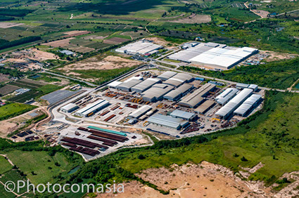 Aerial photography of Port of Laem Chabang, Thailand