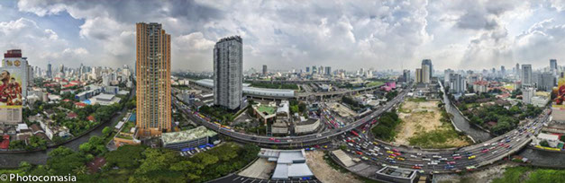 View from Q House Condo, Asoke, Bangkok  Thailand