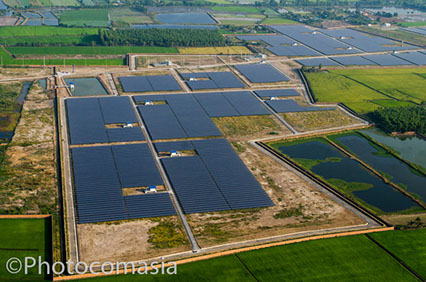 Aerial photography of Port of Laem Chabang, Thailand