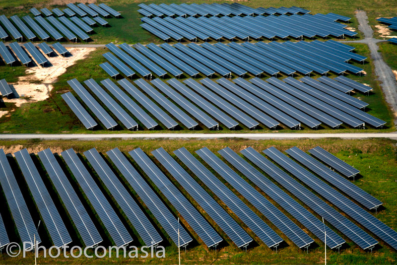 Laem Chaabang Port photo from the air,Thailand