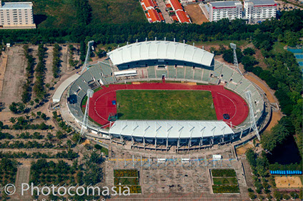Aerial photography of Port of Laem Chabang, Thailand
