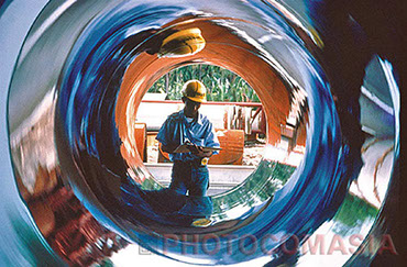 Steel pipe inspection In the factory