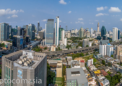 Aerial photography of Port of Laem Chabang, Thailand