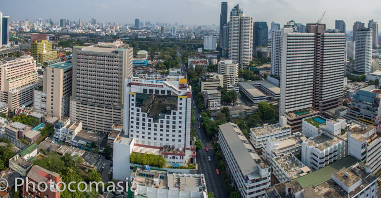 Laem Chaabang Port photo from the air,Thailand