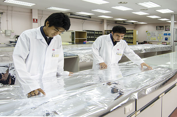 Film inspection Film inspection in the factory