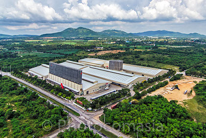 Aerial photography of Port of Laem Chabang, Thailand