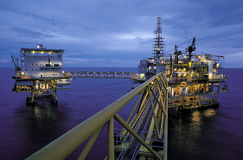 Unicall Gas platform Unicall Gas platform In golf of Thailand