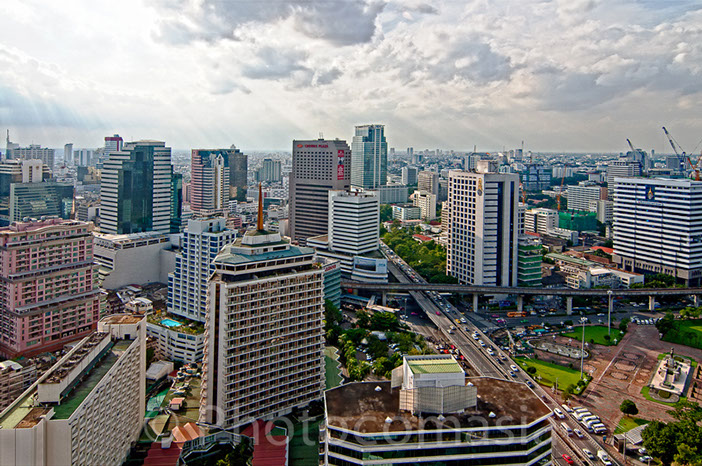 Banko skyline Banko skyline, Lumpiny park, Dusit Hotel