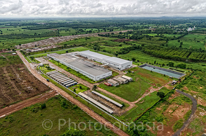 Thai Toyo Denso arial photo Thai Toyo Denso Factory arial photo In Thailand