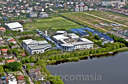 Aerial photography of international school, Bangkok