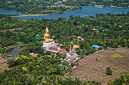 Statue of Sitting Buddha, Area photo In Thailand